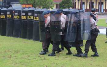 Asah Kesiapan Personel, Satbrimob Polda Sumsel Batalyon B Pelopor Gelar Latihan PHH,,,