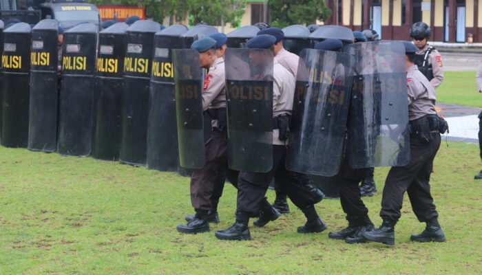Asah Kesiapan Personel, Satbrimob Polda Sumsel Batalyon B Pelopor Gelar Latihan PHH,,,