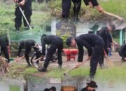 Satbrimob Polda Sumsel Batalyon B Pelopor Gelar Jumat Bersih di Masjid Abnu Surridho,, Jumat 06/02/2026